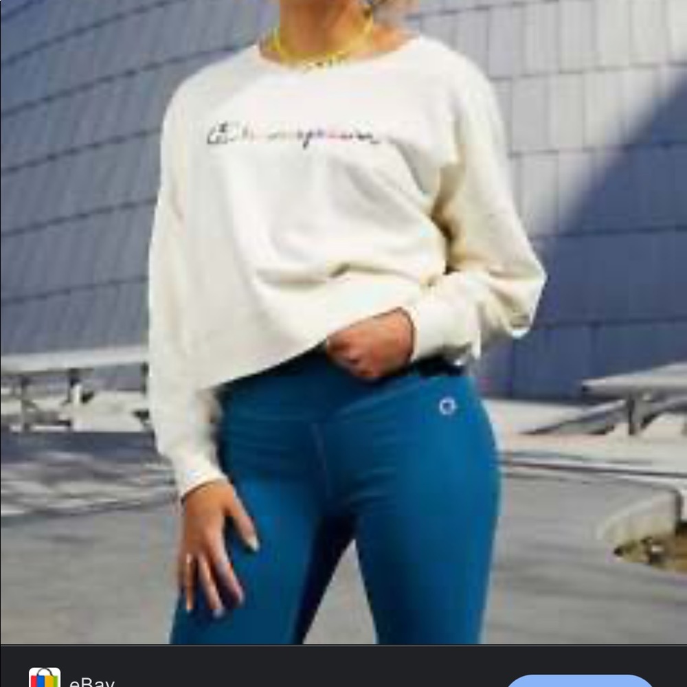 Like new champion off Shoulder sweatshirt